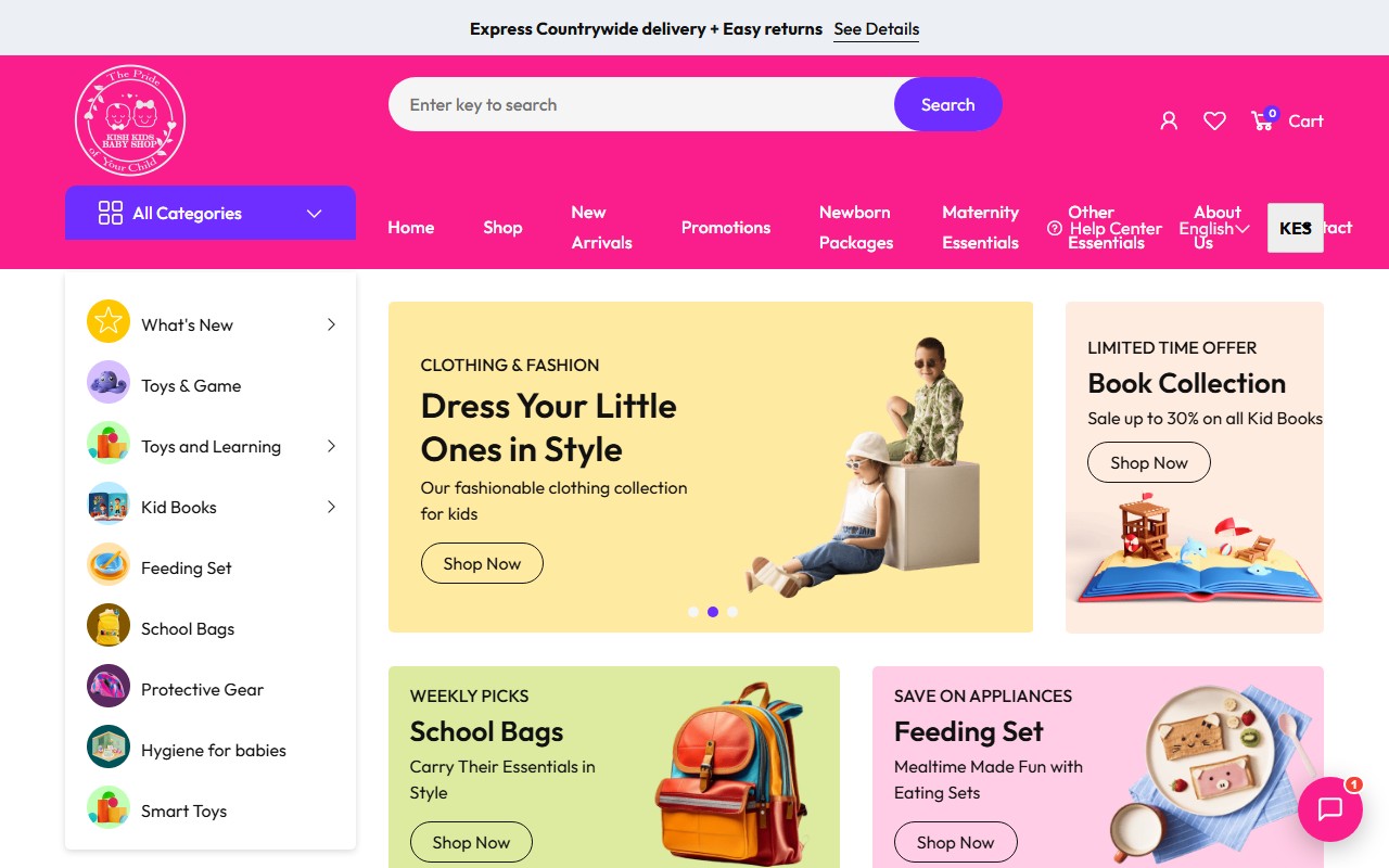 Hero image for KishKids Baby Shop