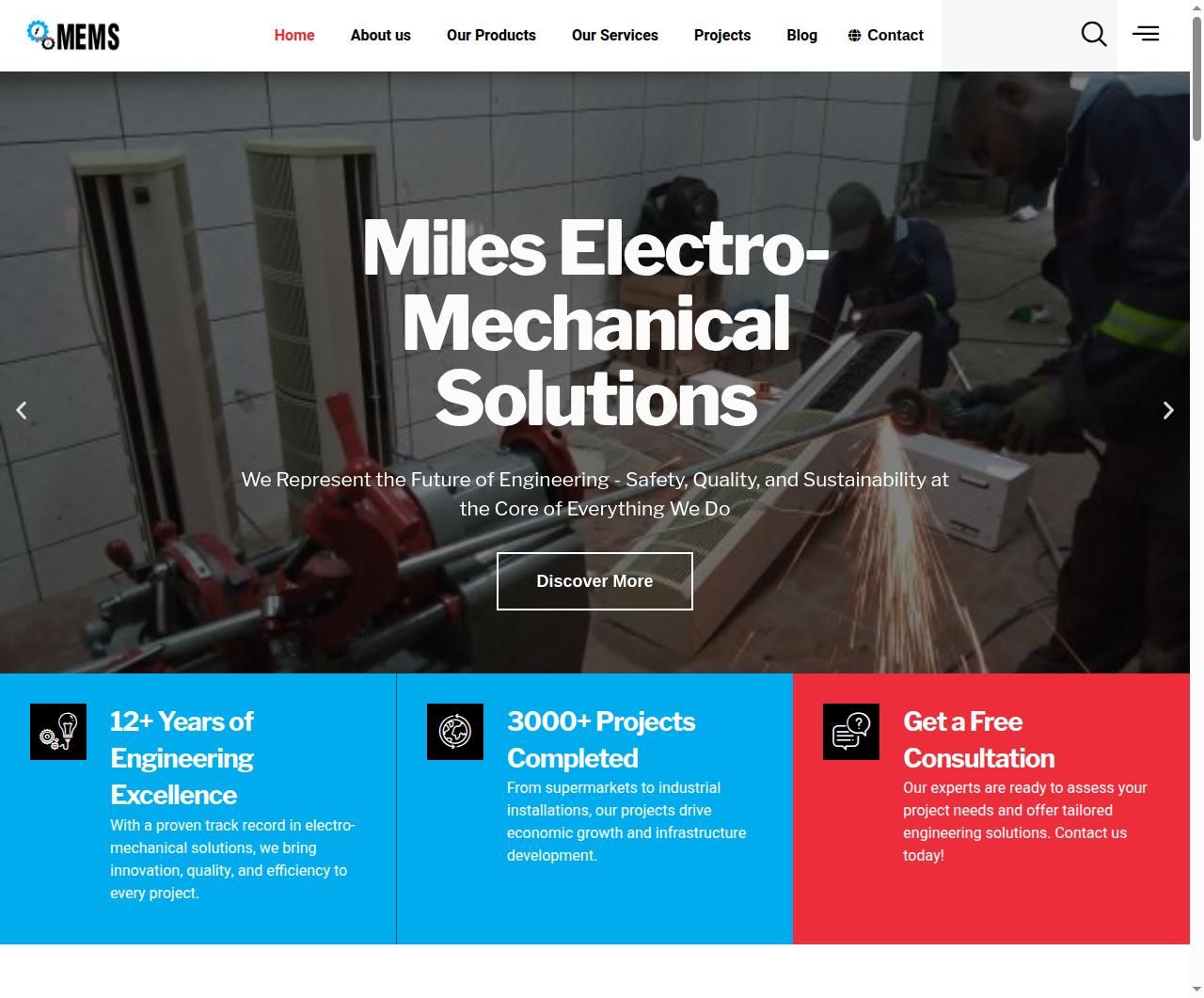 Screenshot of the Miles Electro-Mech project