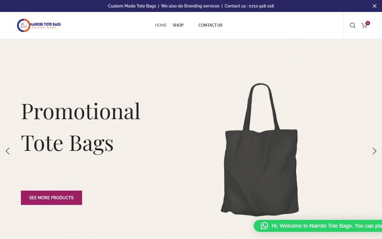 Hero image for Nairobi Tote Bags