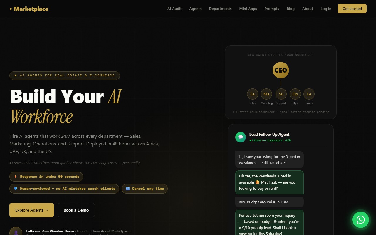 Hero image for Omni Agent Marketplace