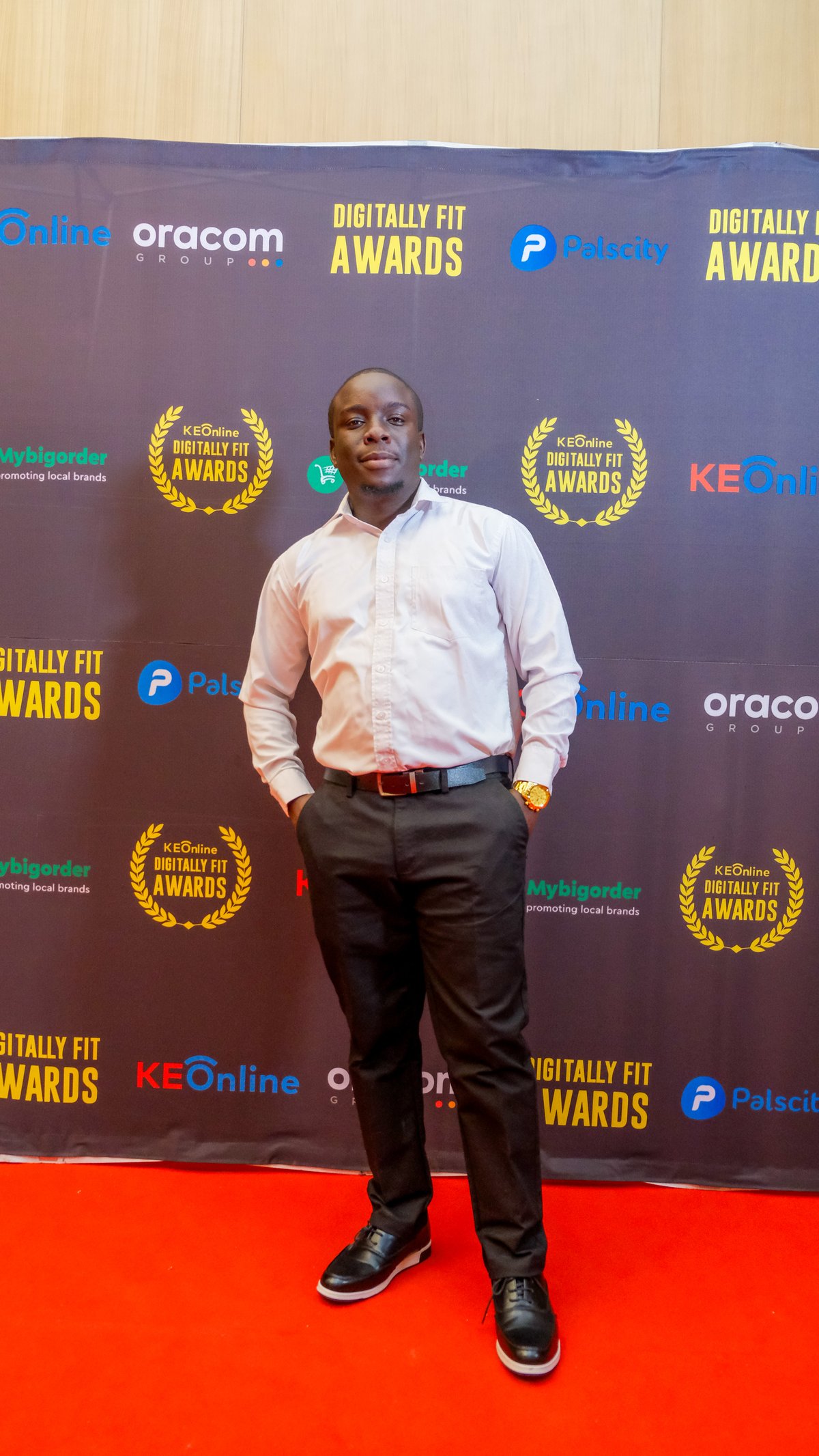 David Esabwa at the Digitally Fit Awards Kenya Edition 2026