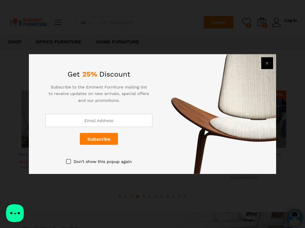 Eminent Furniture E-commerce